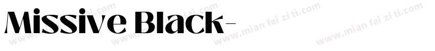 Missive Black字体转换